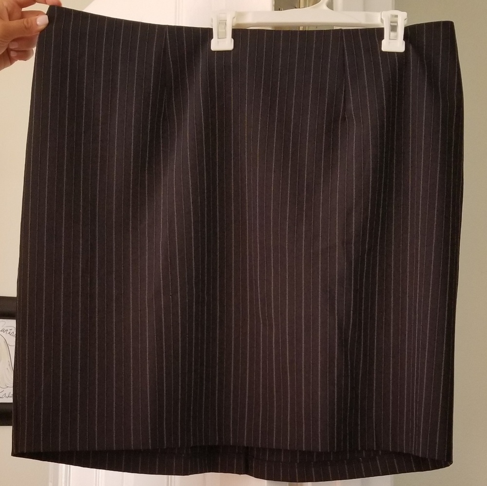Pinstripe A line skirt